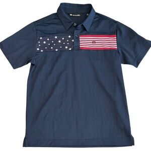 TRAVIS MATHEW Boys Sea to Sea Golf Polo Size Youth Large